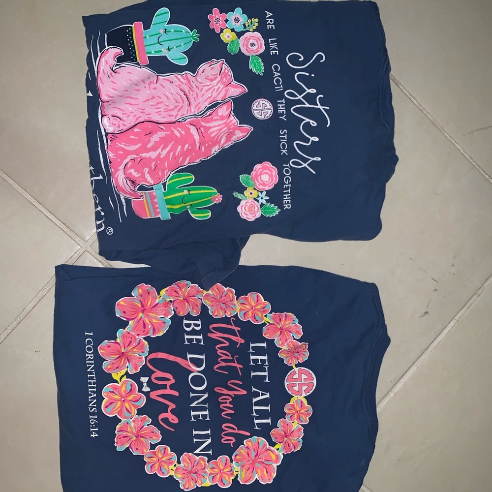 Two long sleeve simply southern collection